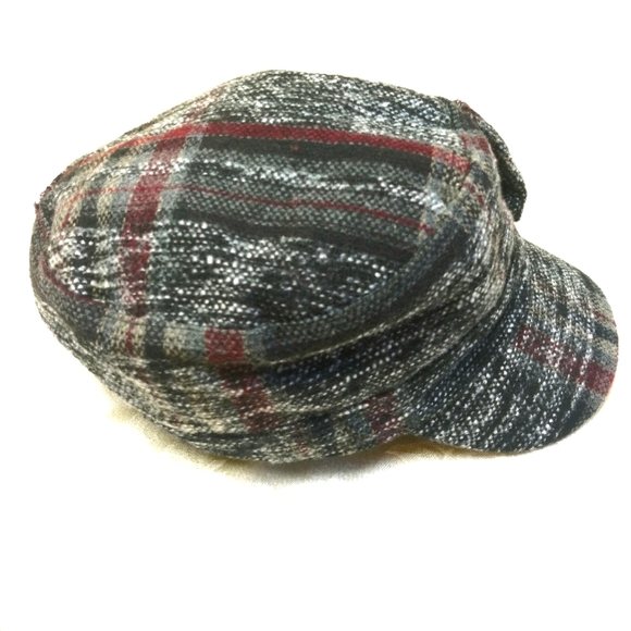 Tickled Pink Tweed Newsboy Cap w Bow - Picture 4 of 10